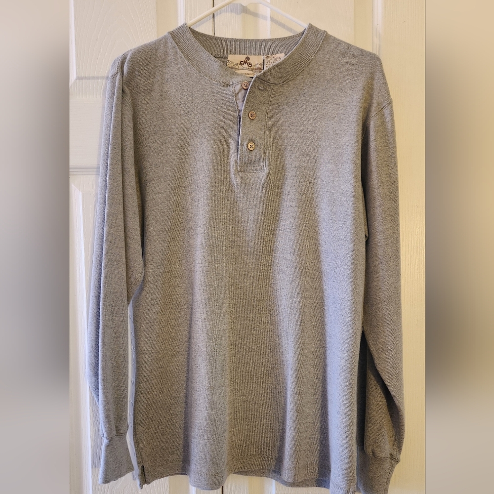 Men Long Sleeve 100% Cotton Shirt EMS USA Button